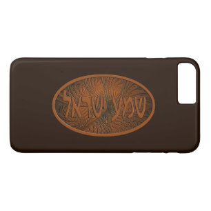 Geschnitztes Holz Shema Yisrael Case-Mate iPhone Hülle