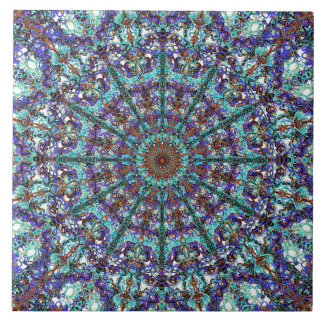 Geschnürtes Muster Boho Türkises Mandala Fliese