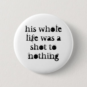 geschossen zu nichts felsig/zum Snooker-Abzeichen Button