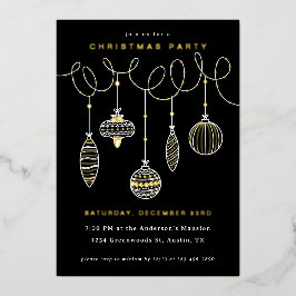 Geschossene Weihnachtsschmuck Folien Feiertagskarte