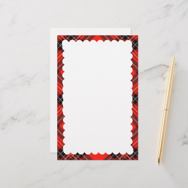 geschossenes Grenzpapier Briefpapier (Vorderseite/Rückseite Beispiel)