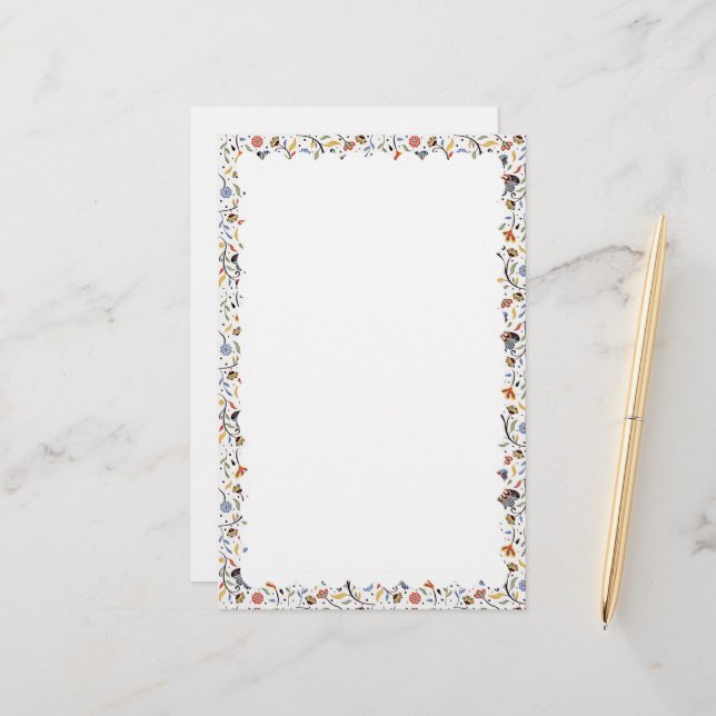 geschossenes Grenzpapier Briefpapier (Vorderseite/Rückseite Beispiel)