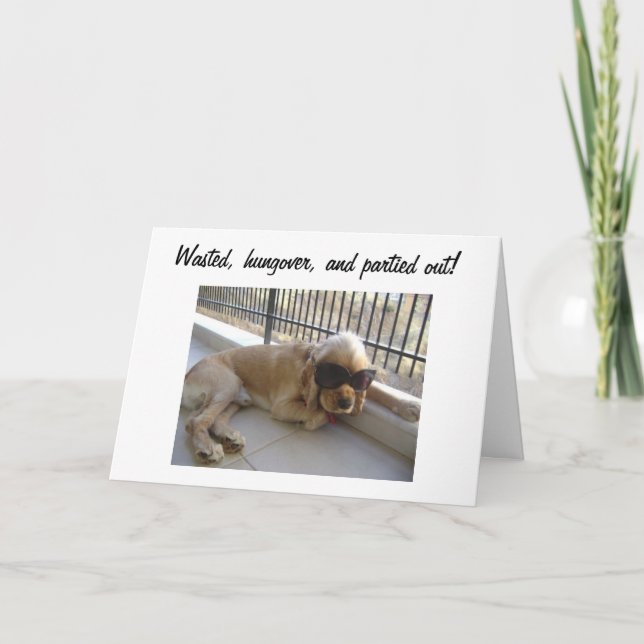 GESCHRÄNKT UND ÜBER 40. BIRTHTAG KARTE (Vorderseite)