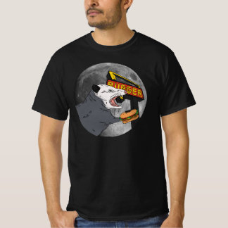 Geschrei Opossum Eating in Front des Mondes T-Shirt