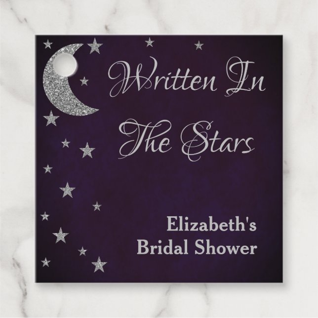 Geschrieben im Brautparty der Sterne Geschenkanhänger (Vorderseite)