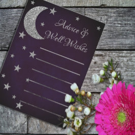 Geschrieben im Brautparty der Sterne Hinweiskarte