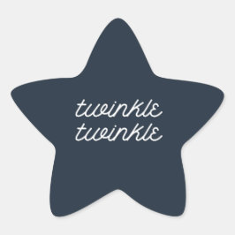 Geschrieben in der Babydusche der Sternenpaare Stern-Aufkleber