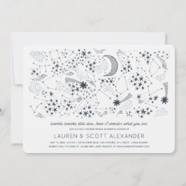 Geschrieben in der Stars Gender Reveal Baby Shower Einladung