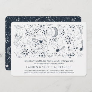 Geschrieben in der Stars Gender Reveal Baby Shower Einladung