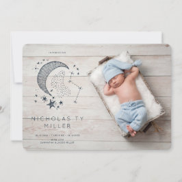 Geschrieben in der Sternkonstellation Geburtsankün Einladung