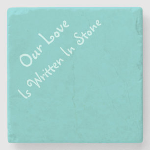 Geschrieben in Stone-Stone-Untersetzer II Steinuntersetzer