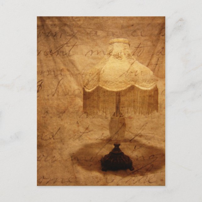 Geschrieben mit Liebe Postkarte (Vorderseite)