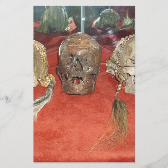 Geschrumpfte Kopf-Voodoo-Anzeige Briefpapier (Vorderseite)