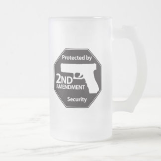 Geschützt durch 2. Änderung Mattglas Bierglas