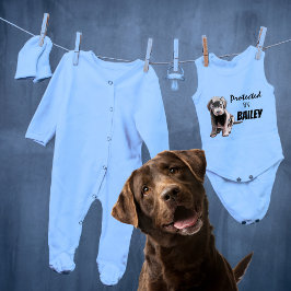 Geschützt durch Bailey Blue Baby Strampler