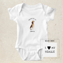 Geschützt durch Beagle-Hundeshirt Baby Strampler