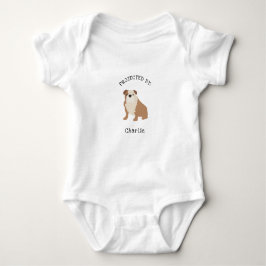 Geschützt durch Bulldog-Shirt Baby Strampler