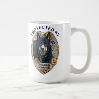 Geschützt durch DobermannPinscher Kaffeetasse