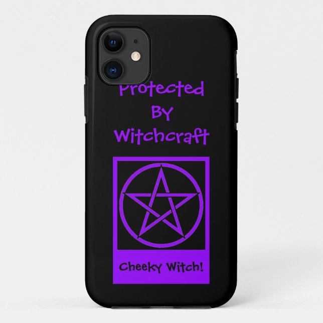 Geschützt durch Hexerei Cheeky Hexenhandy 5 Fall Case-Mate iPhone Hülle (Rückseite)