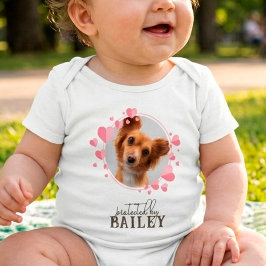 Geschützt durch Personalisierte Herzklopfe von Hun Baby Strampler