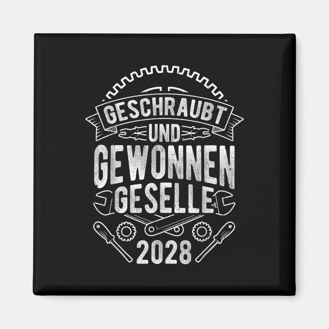 Geschützt und gewonnen 2028 magnet (Vorne)