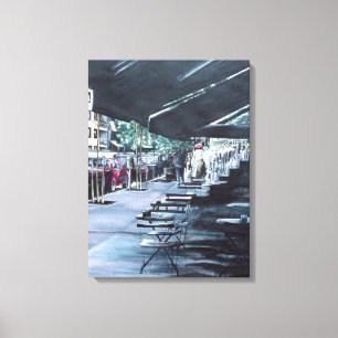 Geschützt von der Mitte Morgens Sonne Leinwanddruck