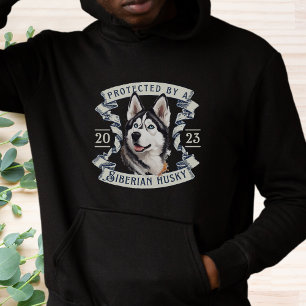 Geschützt von einer sibirischen Husky-Hoodie Hoodie