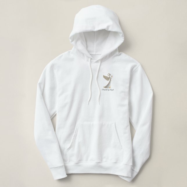 Geschützt von Engeln moderne Hoodie (Design vorne)