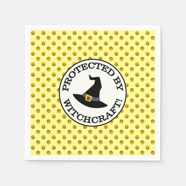 GESCHÜTZT VON WITCHCRAFT! SERVIETTE (Vorderseite)