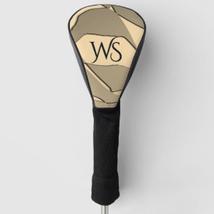 Geschützte Gold Persönliche Initialen Golf Headcover