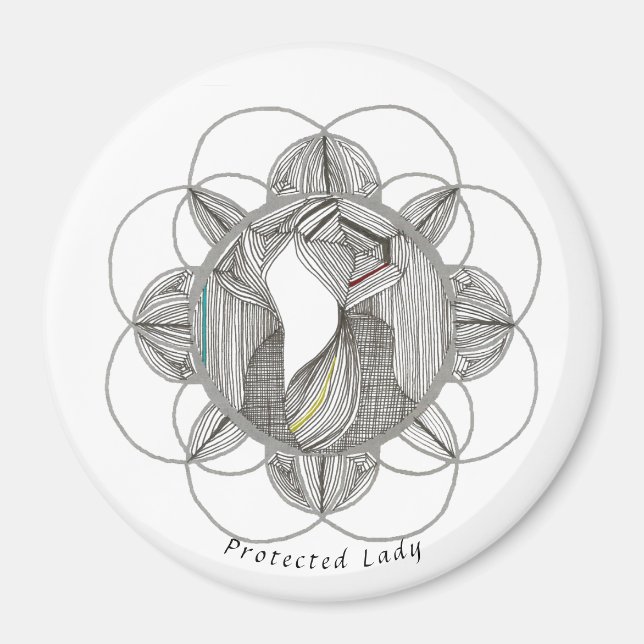 Geschützte Lady Magnet (Vorne)