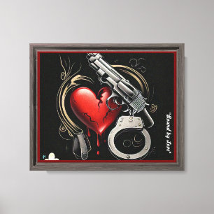 "Geschützte Liebe" Leinwanddruck