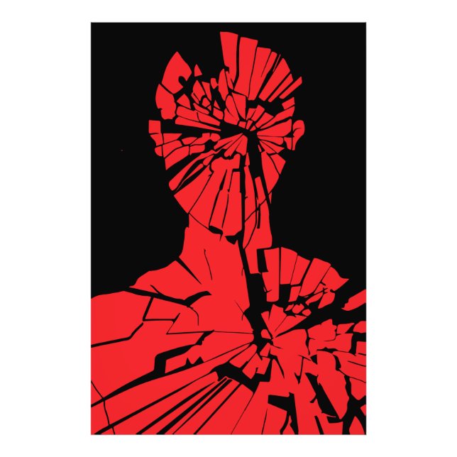 Geschützte rote Reflektion Fotodruck (Vorne)