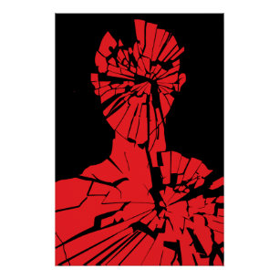 Geschützte rote Reflektion Poster