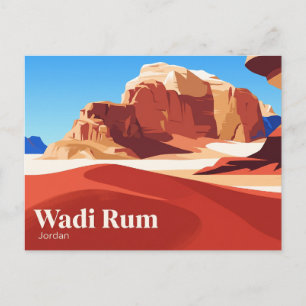 Geschützter Bereich Wadi Rum Jordanien Postkarte