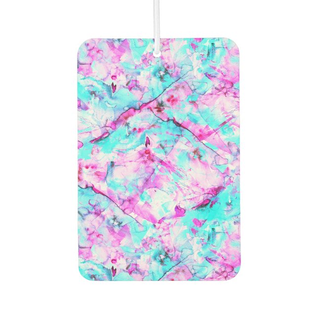 Geschütztes Blossom Ein farbenfroher Lichtdesign Autolufterfrischer (Vorderseite)