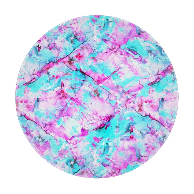 Geschütztes Blossom Ein farbenfroher Lichtdesign Schneidebrett (Vorderseite)