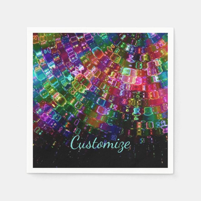 Geschütztes Glas Spiral Napkins 3 Serviette (Vorderseite)