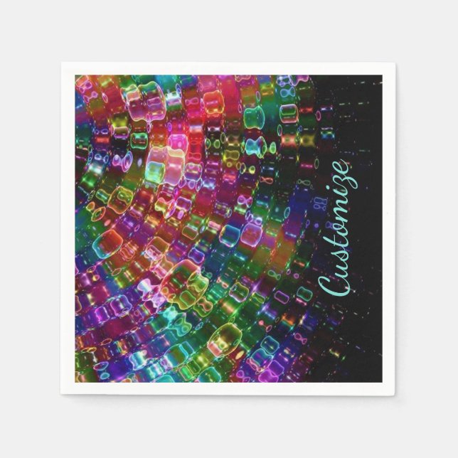 Geschütztes Glas Spiral Napkins Serviette (Vorderseite)