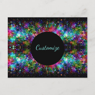 Geschütztes Glas Spirale Postkarte