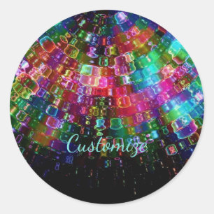 Geschütztes Glas Spiralkleber 2 Runder Aufkleber