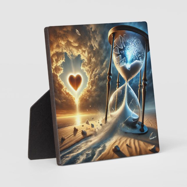 Geschütztes Stundenglas: Ein Symbol des dauerhafte Fotoplatte (Vorderseite)