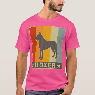 Geschwächte Retro-Boxer-Dog-Grafik für Jungen Mädc T-Shirt