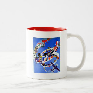 Geschwader-Insignien Zweifarbige Tasse