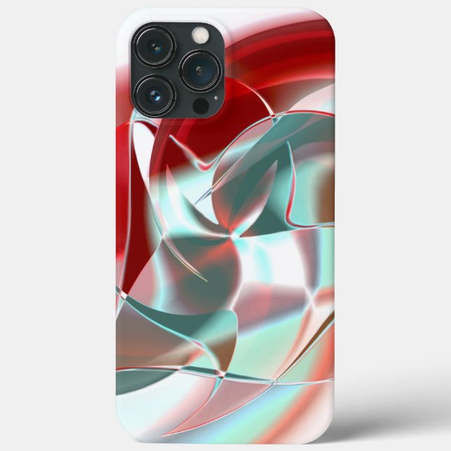 Geschweißte, kreisförmige Stücke in weichem rotem  Case-Mate iPhone Hülle (Rückseite)