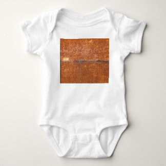 Geschweißtes altes Metall, Roststruktur. Baby Strampler