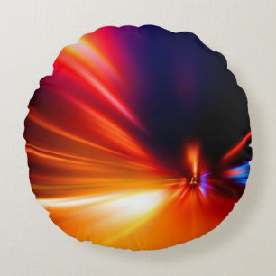 Geschwindigkeit bei Nachtstraßen, Hintergrund, Bew Rundes Kissen