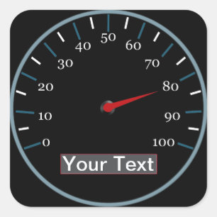 Geschwindigkeit, die Aufkleber läuft