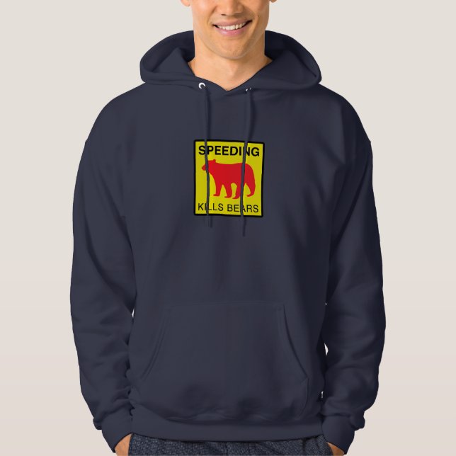 GESCHWINDIGKEIT TÖTET BEARS.ai Hoodie (Vorderseite)