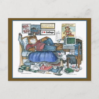 Geschwindigkeitsbrief aus der Uni Postkarte